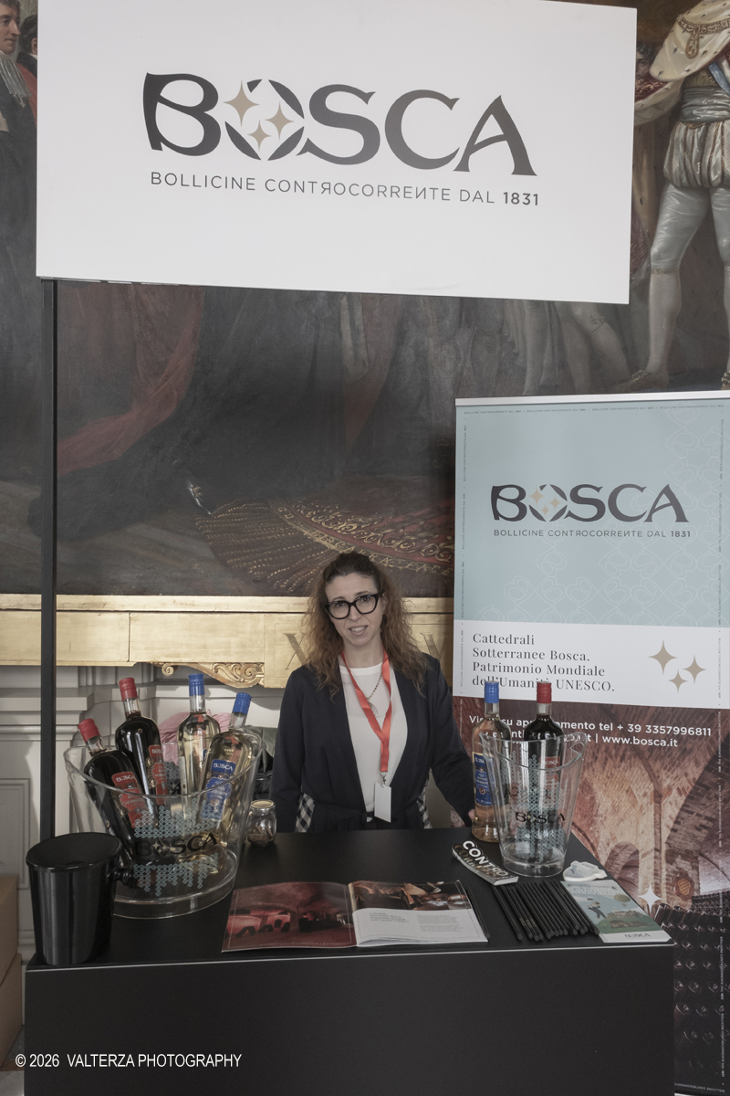 DSCF2694.jpg - 21/02/2026. Torino.  Il Salone del Vermouth di sabato 21 e domenica 22 febbraio Ã¨ ufficialmente SOLD OUT. Un risultato che racconta meglio di qualsiasi parola lâ€™entusiasmo che câ€™Ã¨ attorno a questa edizione. Nella foto Lo stand del brand BOSCA