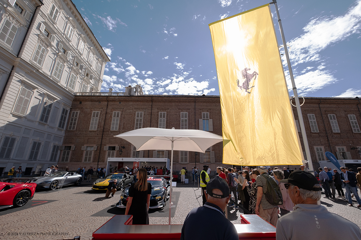 DSCF5570.jpg - 13/09/2024. Torino. La manifestazione open air  si svolge dal 13 al 15 settembre nel centro della cittÃ . Nella foto lo stand Ferrari in  piazzetta reale