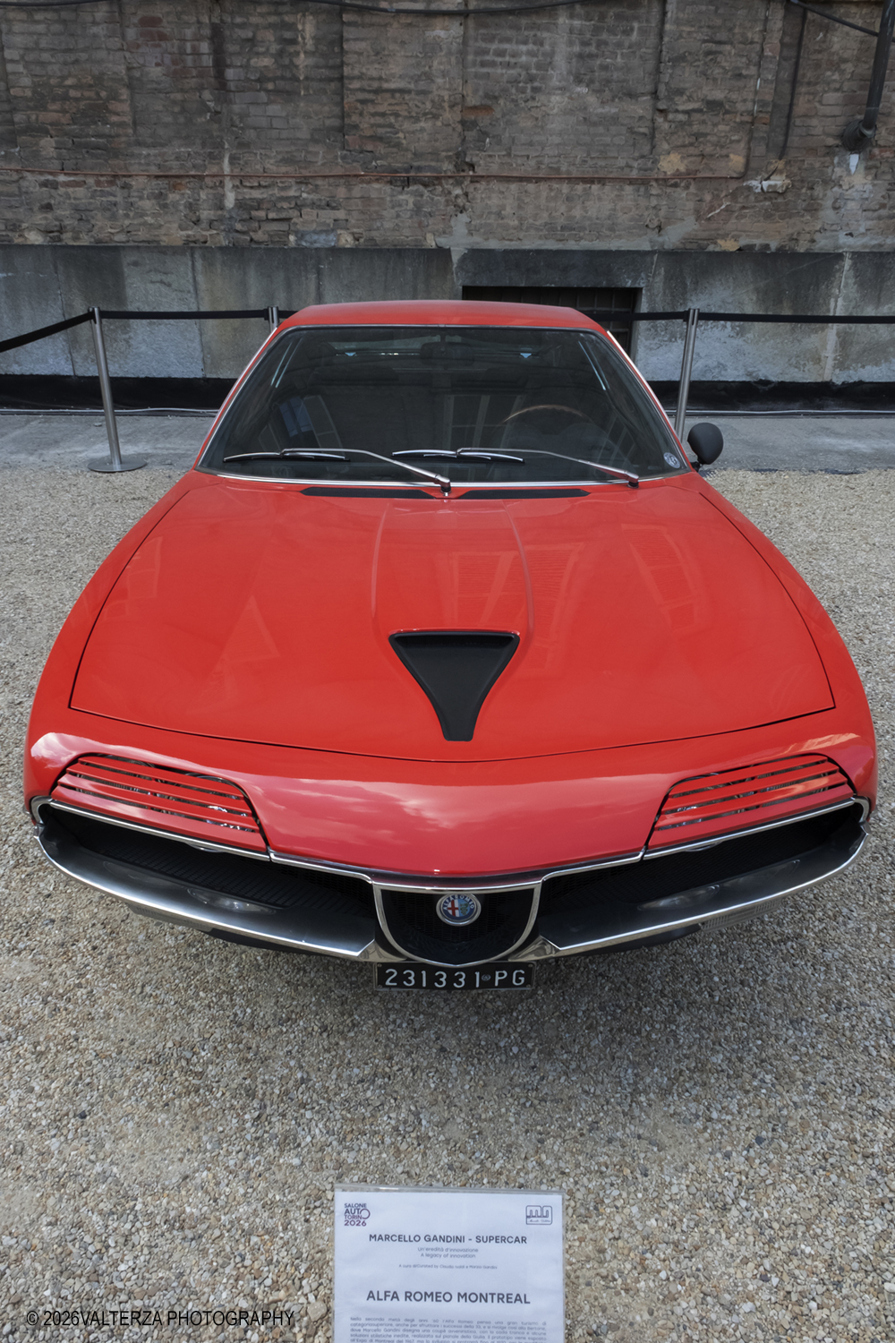 _DSF0170.jpg - 11-13 Settembre 2026. Torino. Tributo al grande Designer Marcello Gandini. Nella foto  esposizione di  supercar disegnate da Marcello Gandini, Alfa Romeo Montrial