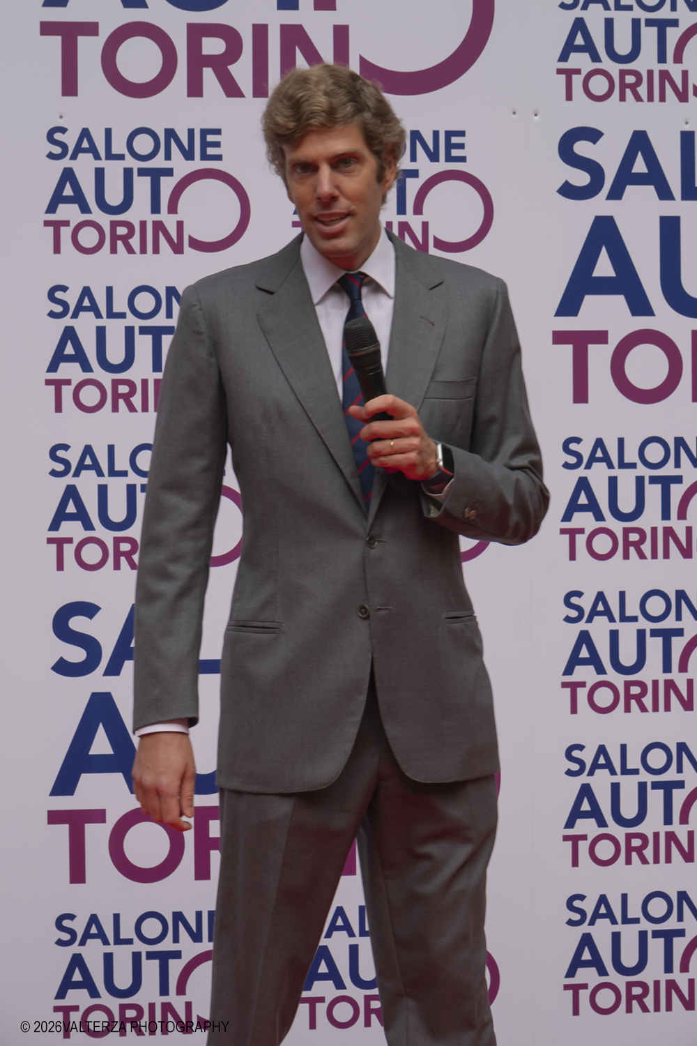 _DSF7342.jpg - 11/09/2026. Torino. 3Âª EDIZIONE DI SALONE AUTO TORINO. Inaugurazione e celebrazionedel centenario della nascita di Sergio Pininfarina. Nella foto celebrazione per il centenario della nascita di Sergio Pininfarina l'intervento di Sergio Pininfarina (nipote ed attuale Presidente dell'azienda)