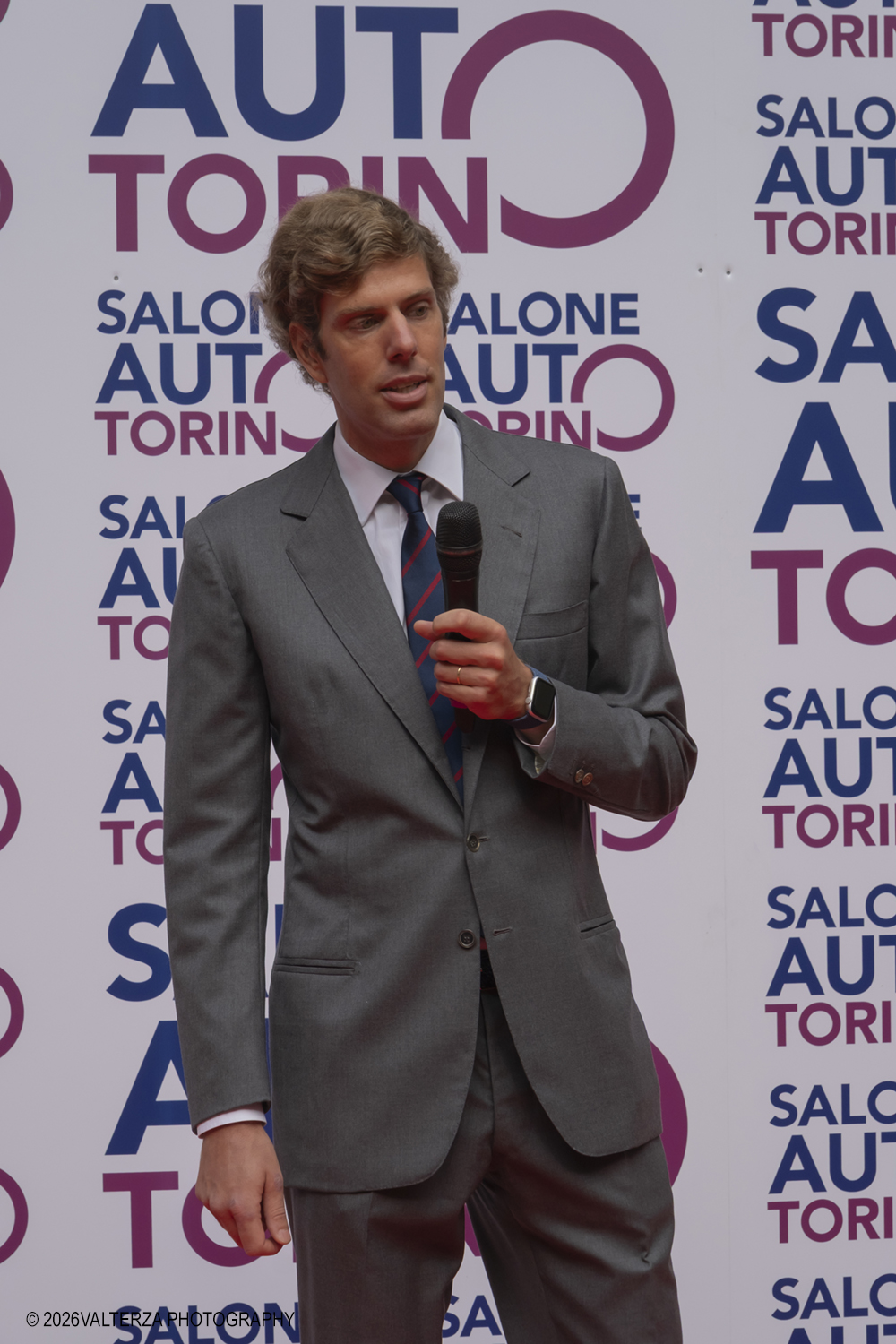 _DSF7390.jpg - 11/09/2026. Torino. 3Âª EDIZIONE DI SALONE AUTO TORINO. Inaugurazione e celebrazionedel centenario della nascita di Sergio Pininfarina. Nella foto celebrazione per il centenario della nascita di Sergio Pininfarina l'intervento di Sergio Pininfarina (nipote ed attuale Presidente dell'azienda)