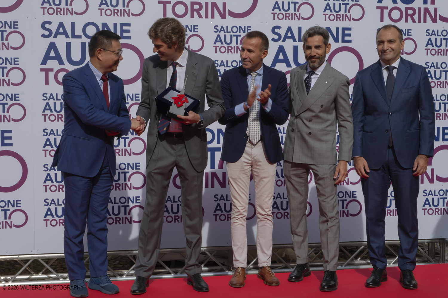 _DSF7462.jpg - 11/09/2026. Torino. 3Âª EDIZIONE DI SALONE AUTO TORINO. Inaugurazione e celebrazionedel centenario della nascita di Sergio Pininfarina. Nella foto celebrazione per il centenario della nascita di Sergio Pininfarina