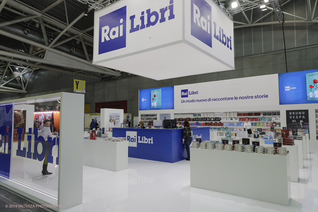 _G3I4142.jpg - 09/05/2019. Torino, 32mo Salone Internazionale del Libro. Nella foto lo stand della RAI nel nuovo spazio dell'Oval