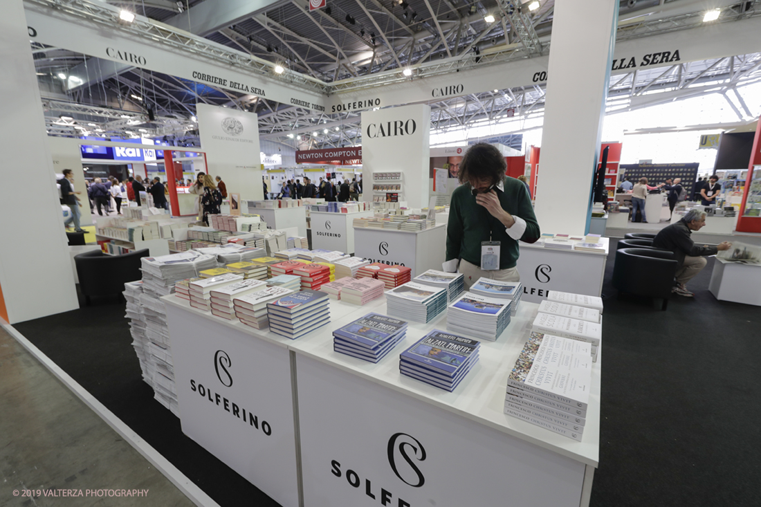 _G3I4283.jpg - 09/05/2019. Torino, 32mo Salone Internazionale del Libro. Nella foto lo stand del Corriere della Sera nel nuovo spazio dell'Oval