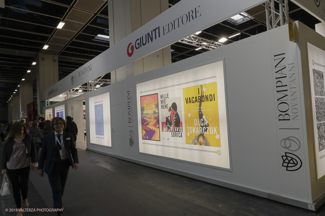 _G3I4435.jpg - 09/05/2019. Torino, 32mo Salone Internazionale del Libro. Nella foto spazio espositivo Giunti/Bompiani al Lintotto.