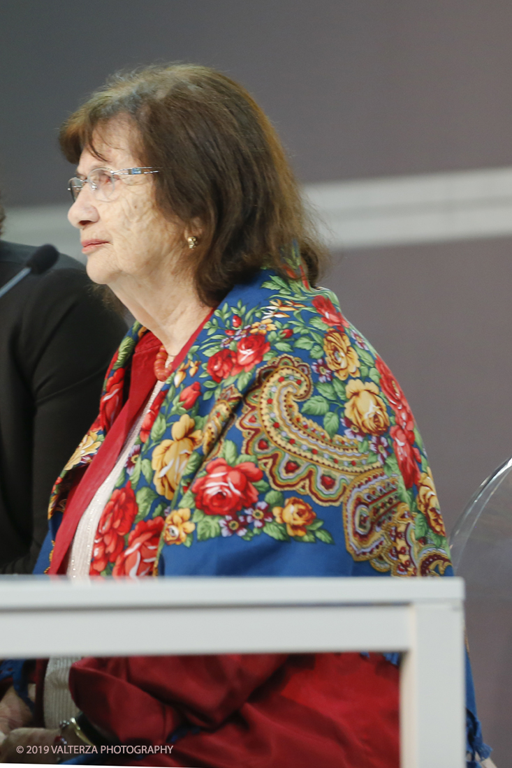 _X9B3289.jpg - 09/05/2019. Torino, 32mo Salone Internazionale del Libro. Nella foto l'intervento di Halina Birenbaum , testimone della tragedia della Shoah all'inaugurazione del Salone.