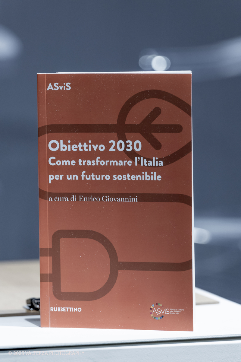 _G5A8231.jpg - 15/05/2025. Torino . Il Salone Internazionale del Libro di Torino, ospitato al Lingotto Fiere, Ã¨ un festival culturale che celebra la lettura, lâ€™editoria e le idee.Il tema di quest'anno Ã¨ " Le parole tra noi leggere." Nella foto Partendo dallâ€™analisi del posizionamento attuale dellâ€™Italia contenuta nel Rapporto ASviS 2024, Ferruccio De Bortoli (da remoto), Enrico Giovannini, Salvatore Rossi, Chiara Saraceno e Margherita Bianchi discutono come disegnare politiche pubbliche e strategie dâ€™impresa in grado di accelerare il cammino verso un futuro sostenibile.