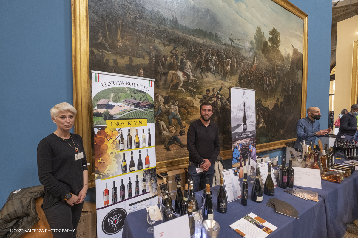 _DSF7420.jpg - 23/04/2022.Torino. Al Museo del Risorgimento Torna il Salone del vino  nell'ambito della Torino Wine Week. Nella foto stand dei produttori di vino presenti al Salone