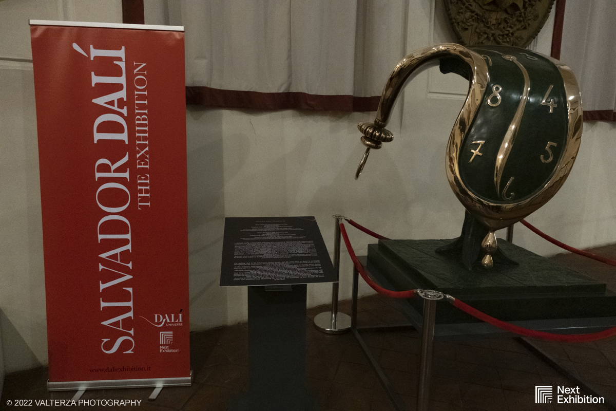 _DSF6850.jpg - 11/11/2022. Torino . Nelle antiche cucine della Palazzina di Caccia di Stupinigi dal 12 novembre 2022 al 19 febbraio 2023 il pubblico potrÃ  ammirare una mostra unica nel suo genere,  che espone diversi aspetti della produzione artistica di DalÃ­. Nella foto  l'opera danza del tempo II