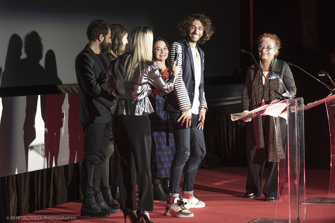 _DSF7491.jpg - 30/11/2019. Torino. A trionfare come Miglior film Ã¨ lâ€™islandese A White, White Day (HvÃ­tur, hvÃ­tur dagur) di Hlynur PÃ¡lmason. Nella foto   il regista Gianluca Matarrese ritira il premio miglior film per italiana.doc  per l'opera Fuori tutto