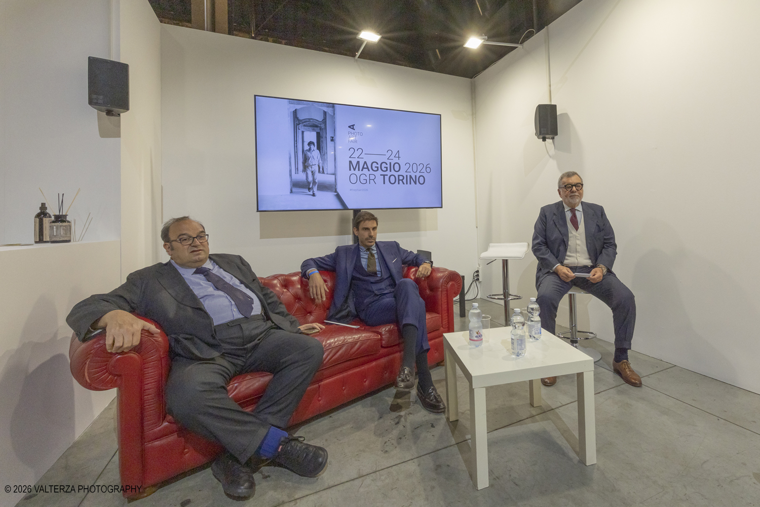 _Z3A3181.jpg - 21/05/2026. Torino La settima edizione di The Phair | Photo Art Fair si tiene a Torino da venerdÃ¬ 22 a domenica 24 maggio 2026 presso la Sala Fucine delle OGR Torino. Si tratta di una fiera internazionale interamente dedicata alla fotografia e alle arti visive contemporanee che utilizzano il mezzo fotografico. Nella foto un momento della presentazione della fiera con roberto Casiraghi, Guido Bolatto ed il rappresentante della Fondazione per l'Arte Moderna e Contemporanea CRT