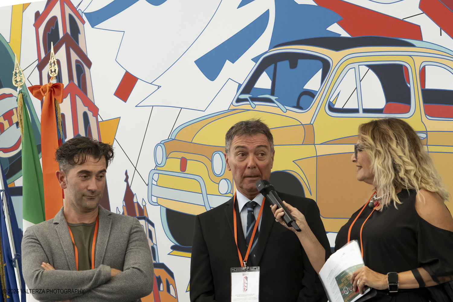 _DSF1477.jpg - 29/09/2026. Torino. Conferenza Stampa. Torino si prepara ad accogliere i migliori cavalli, i guidatori piÃ¹ talentuosi e i proprietari piÃ¹ prestigiosi d'Europa per una giornata di grande sport e spettacolo. Nella foto presentazione ed intervista a quattro Driver vincitori del Derby