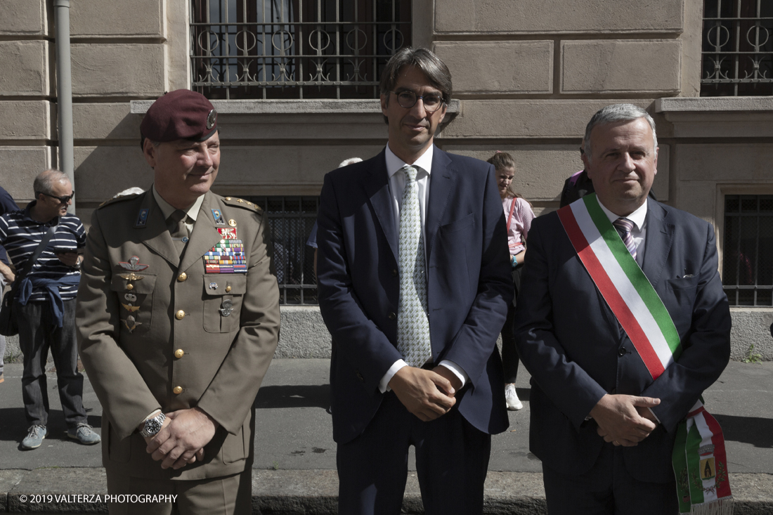 _X9B0677.jpg - 7/09/2019. Torino. Cerimonie di celebrazione dell'evento  con il gruppo storico Pietro Micca. Nella foto rappresentanti delle istituzioni civili e militari presenziano alle cerimonie della ricorrenza