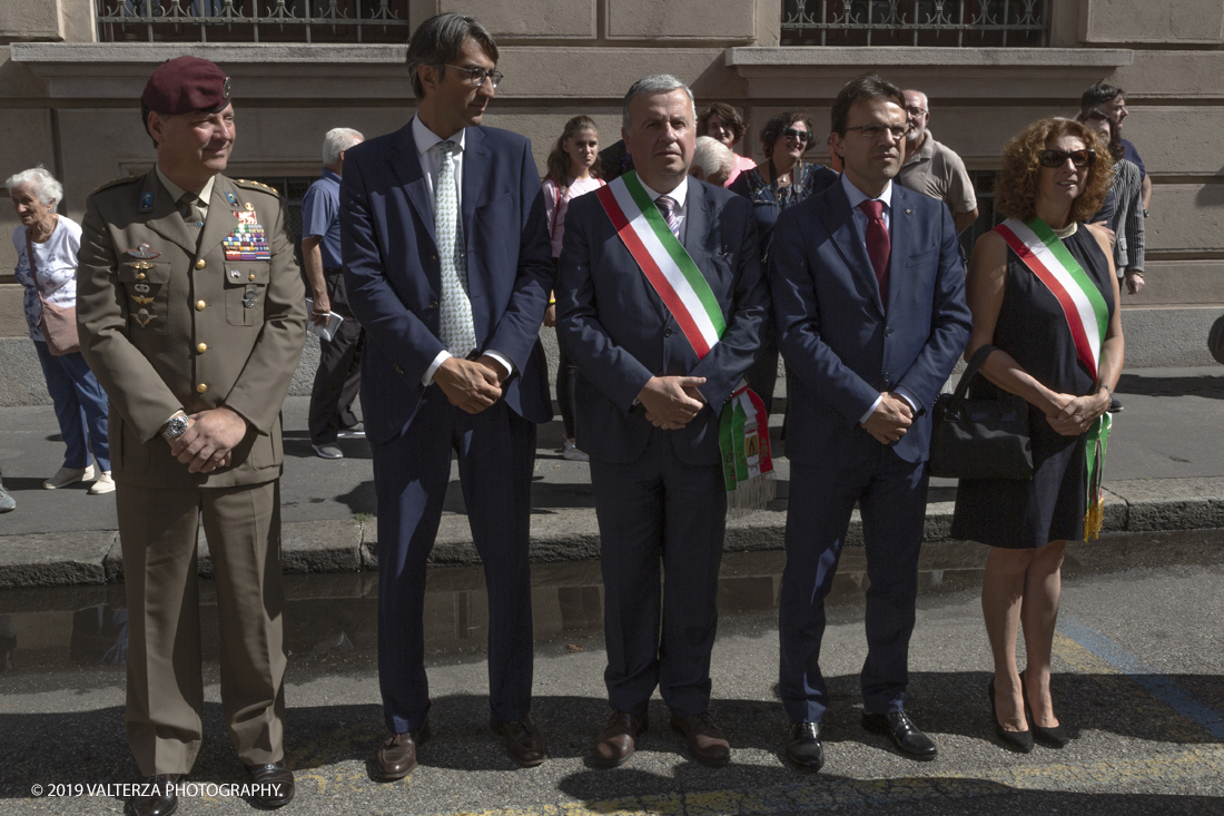 _X9B0686.jpg - 7/09/2019. Torino. Cerimonie di celebrazione dell'evento  con il gruppo storico Pietro Micca. Nella foto rappresentanti delle istituzioni civili e militari presenziano alle cerimonie della ricorrenza