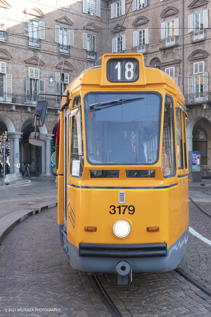 _DSF8780.jpg - 05/12/2021.Torino. Il Trolley Festival  giunge alla 15Â° edizione  e questâ€™anno Ã¨ anche lâ€™occasione per lâ€™apertura dei festeggiamenti per i 150 anni del tram a Torino. La prima corsa di un tram a cavalli avvenne infatti il 29 dicembre 1871. Nella foto  tram ATM Torino Anno di costruzione: 1958 .E' il primo ed unico tram al mondo caratterizzato dalla possibilitÃ  di trasformarsi in palco, aprendo quasi completamente una fiancata