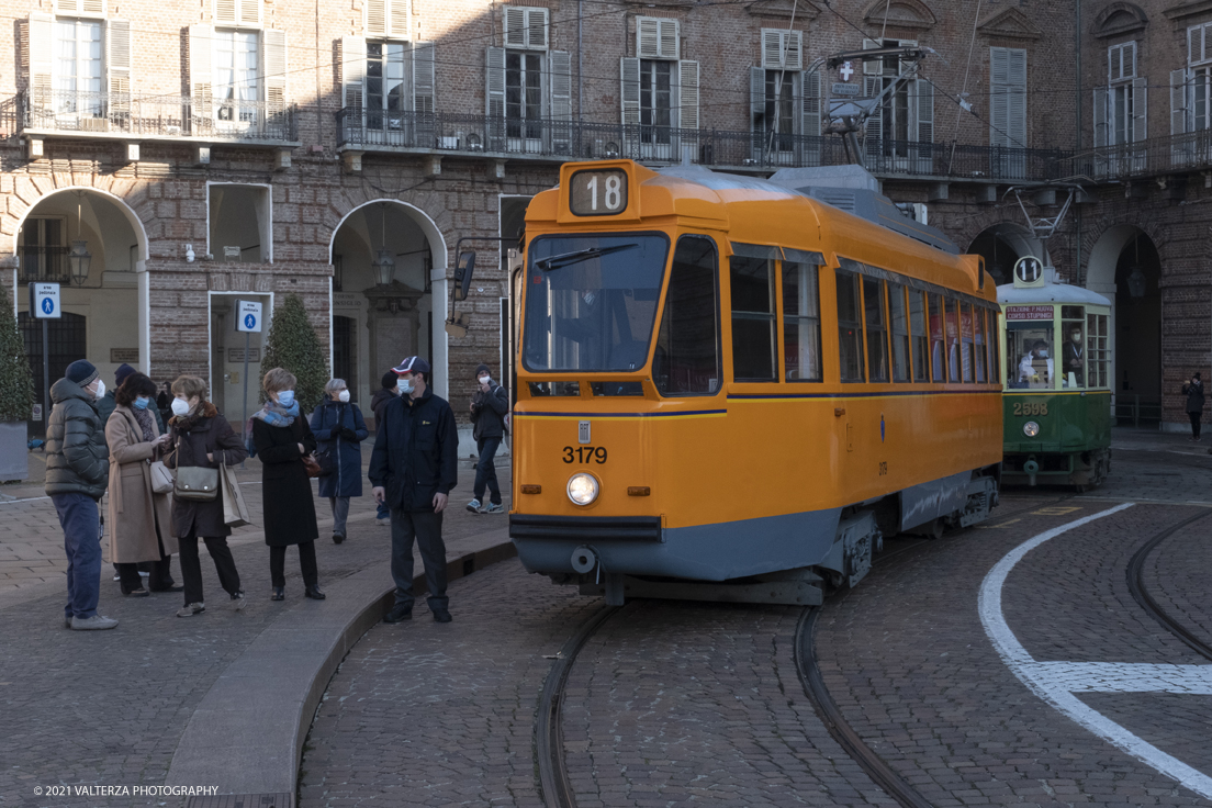 _DSF8812.jpg - 05/12/2021.Torino. Il Trolley Festival  giunge alla 15Â° edizione  e questâ€™anno Ã¨ anche lâ€™occasione per lâ€™apertura dei festeggiamenti per i 150 anni del tram a Torino. La prima corsa di un tram a cavalli avvenne infatti il 29 dicembre 1871. Nella foto  tram ATM Torino Anno di costruzione: 1958 .E' il primo ed unico tram al mondo caratterizzato dalla possibilitÃ  di trasformarsi in palco, aprendo quasi completamente una fiancata