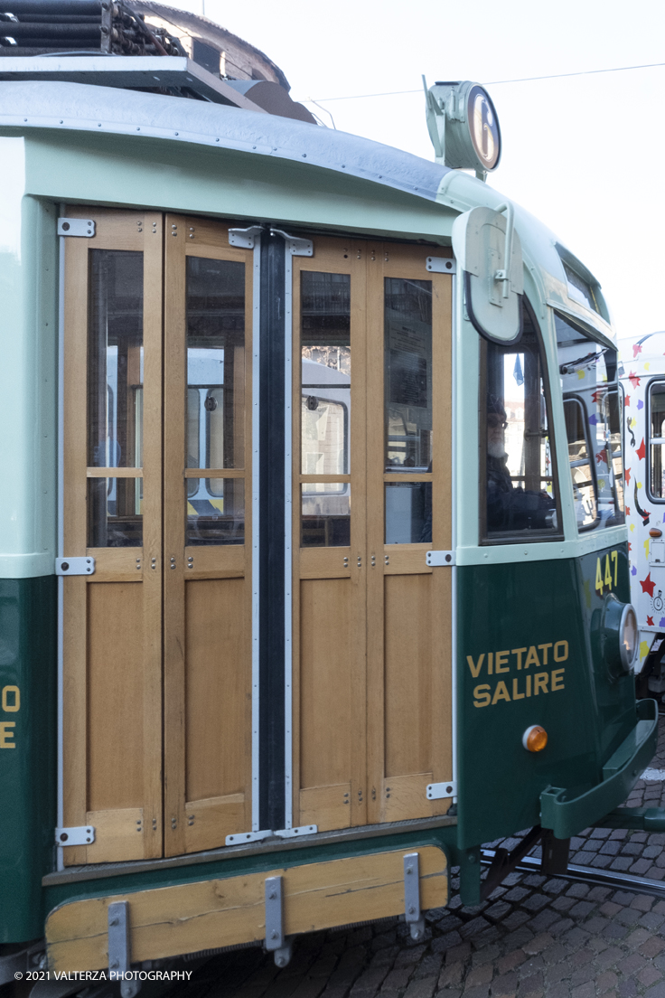 _DSF8840.jpg - 05/12/2021.Torino. Il Trolley Festival  giunge alla 15Â° edizione  e questâ€™anno Ã¨ anche lâ€™occasione per lâ€™apertura dei festeggiamenti per i 150 anni del tram a Torino. La prima corsa di un tram a cavalli avvenne infatti il 29 dicembre 1871. Nella foto tram ACEGAT Trieste , partcolare, anno di costruzione 1938