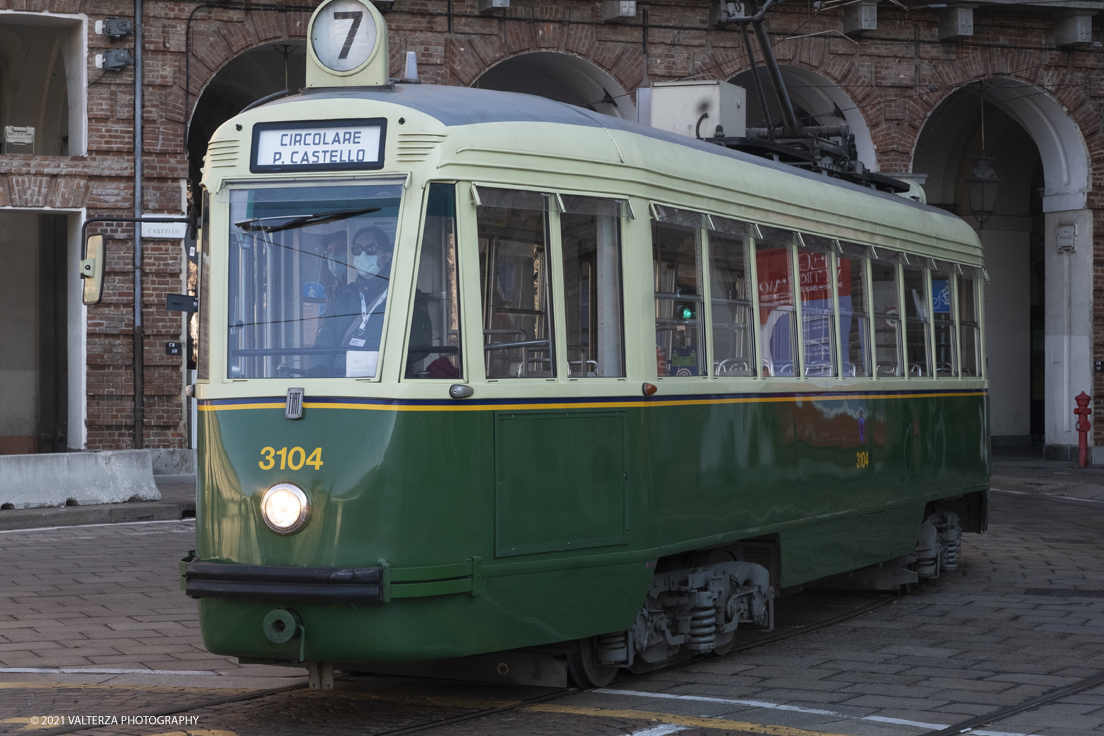 _DSF8845.jpg - 05/12/2021.Torino. Il Trolley Festival  giunge alla 15Â° edizione  e questâ€™anno Ã¨ anche lâ€™occasione per lâ€™apertura dei festeggiamenti per i 150 anni del tram a Torino. La prima corsa di un tram a cavalli avvenne infatti il 29 dicembre 1871. Nella foto tram ATM Torino anno di costruzione: 1949