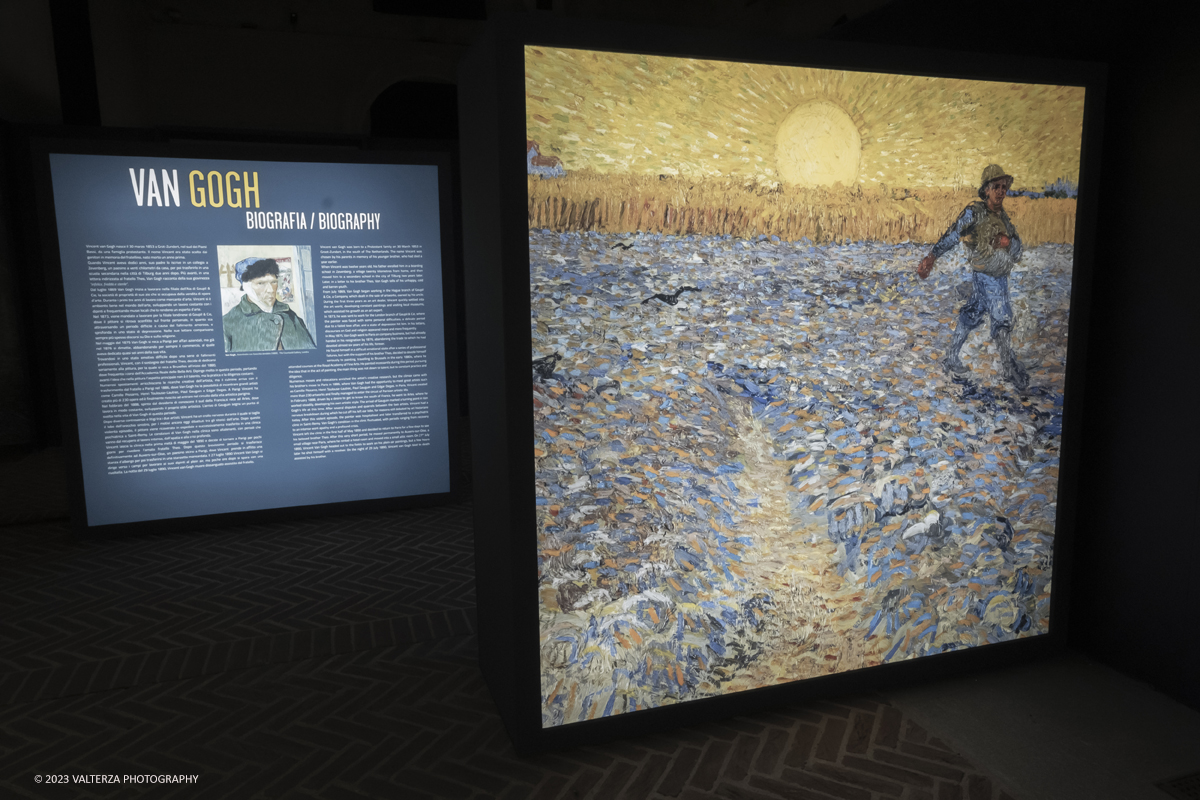 _DSF5681.jpg - 17/03/2023. Torino. Arriva a Torino VanGogh experience,  la mostra multimediale che abbraccia il visitatore in una nuova esperienza multisensoriale. Nella foto la prima parte della mostra