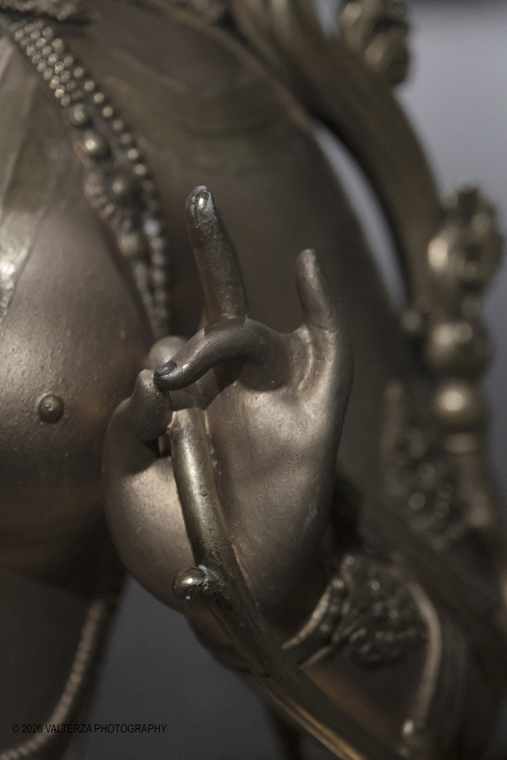 DSCF3026.jpg - 26/02/2026. Torino.  Zanabazar: The Wisdom of the Steppes. Capolavori del XVII secolo dal cuore della Mongolia al MAO. Nella foto  l'opera la Tara Verde Momgolia XVII sec. Particolare