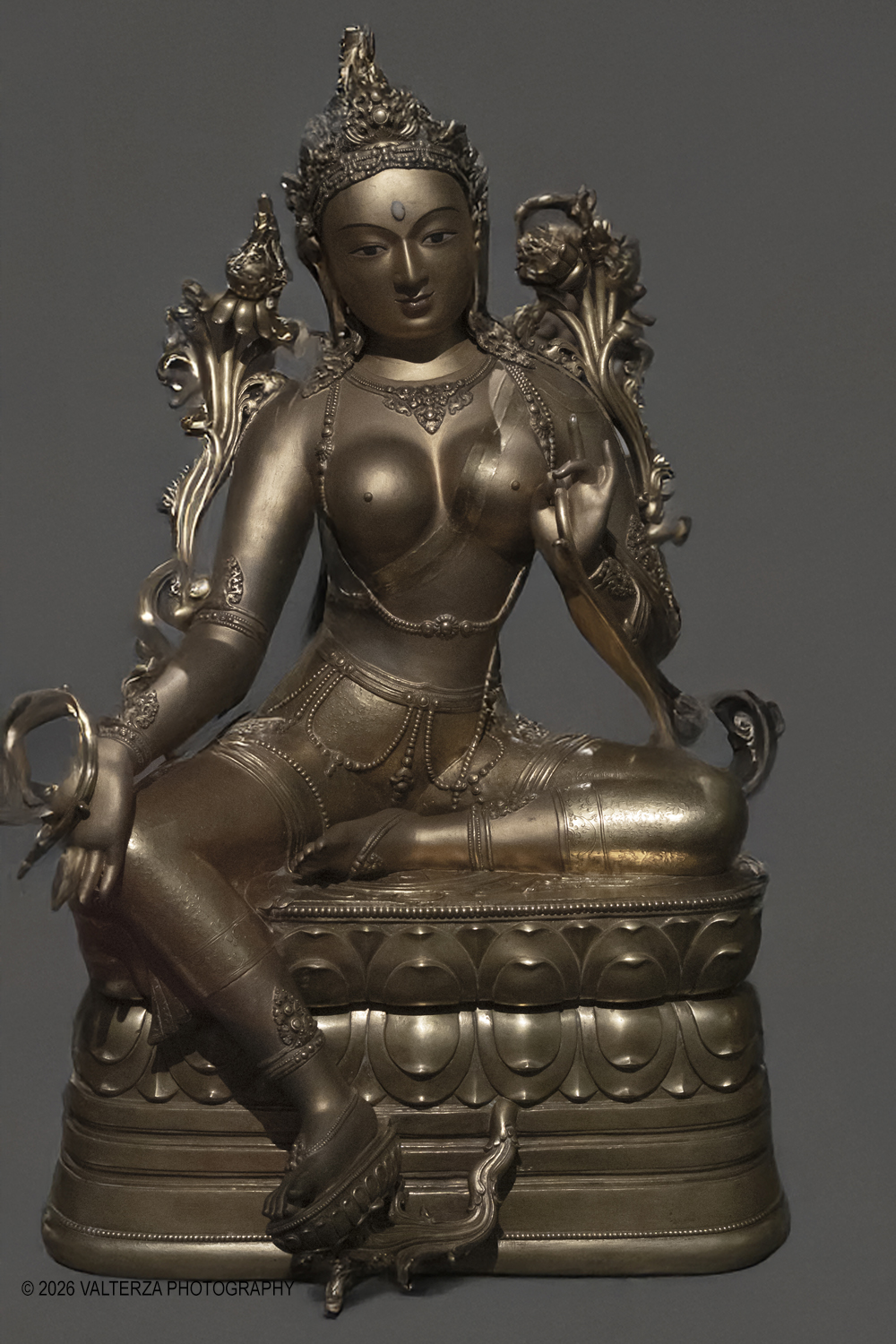 DSCF3037.jpg - 26/02/2026. Torino.  Zanabazar: The Wisdom of the Steppes. Capolavori del XVII secolo dal cuore della Mongolia al MAO. Nella foto  l'opera la Tara Verde Momgolia XVII sec.