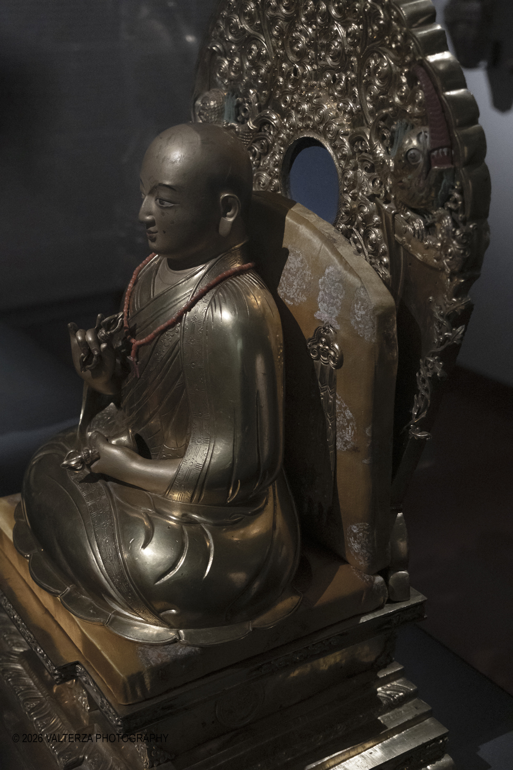 DSCF3054.jpg - 26/02/2026. Torino.  Zanabazar: The Wisdom of the Steppes. Capolavori del XVII secolo dal cuore della Mongolia al MAO. Nella foto  autoritratto scultoreo in bronzo di Zanabazar Momgolia XVII sec.