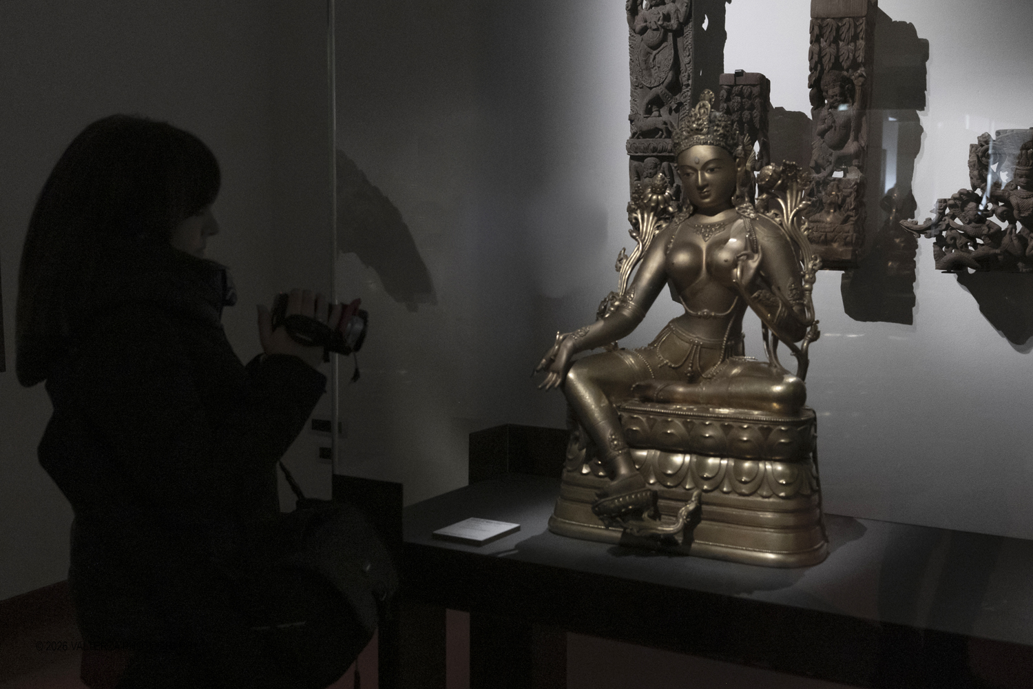 DSCF3066.jpg - 226/02/2026. Torino.  Zanabazar: The Wisdom of the Steppes. Capolavori del XVII secolo dal cuore della Mongolia al MAO. Nella foto  l'opera la Tara Verde Momgolia XVII sec.