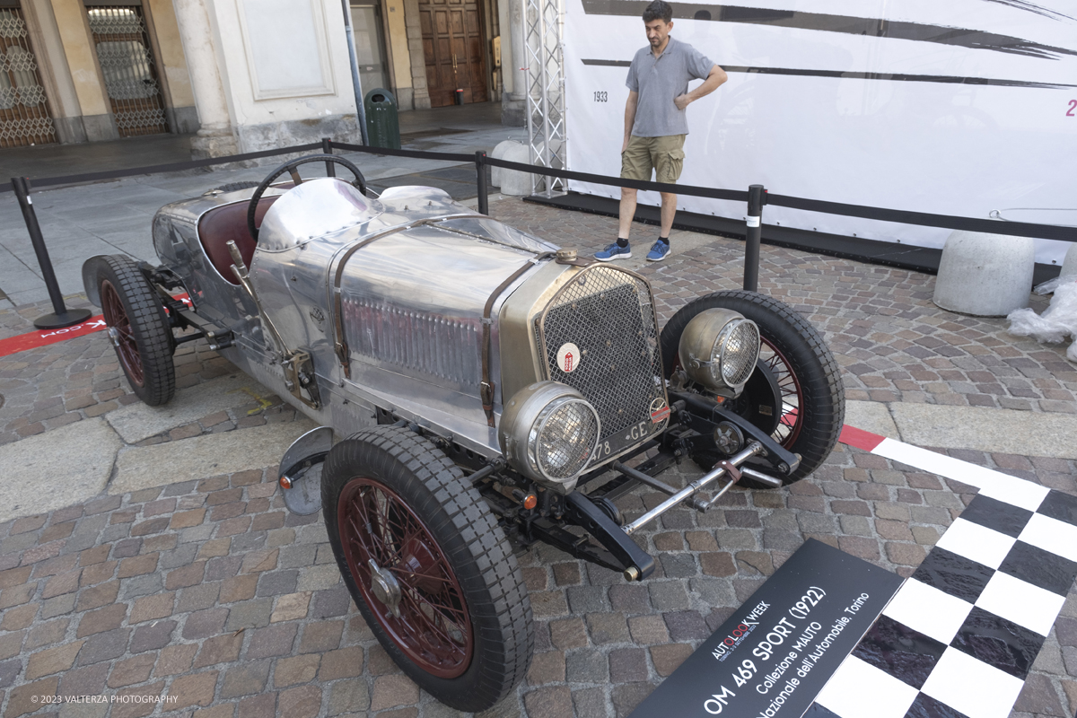 _DSF0480.jpg - 02/09/2023. Torino. Autolook Week Torino Ã¨ il festival che celebra la storia del motorsport e le auto da competizione. Nella foto tra le macchine in mostra OM 469 SPORT, 1922