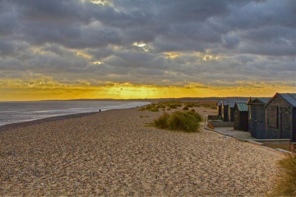 52.jpg - Il tramonto è giusto goderselo a Walberswick, anticamente fiorente porto oggi insabbiato